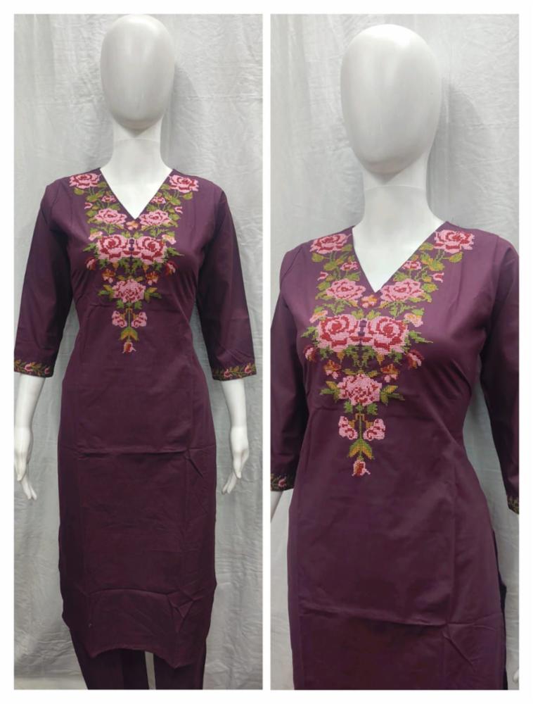 cotton kurti and bottom wear