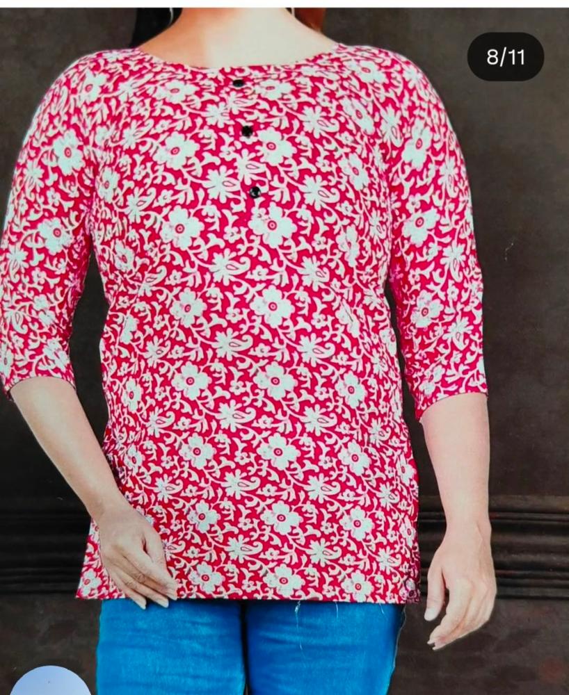 Floral Printed Short Kurti 