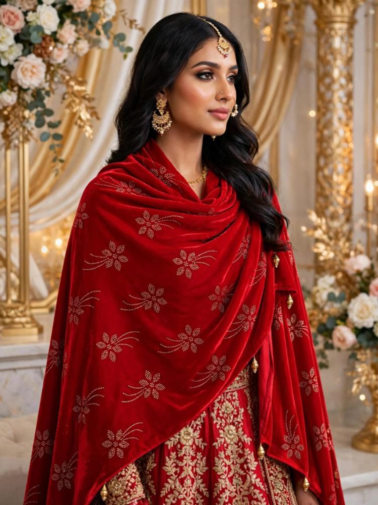 welvet wedding shawl