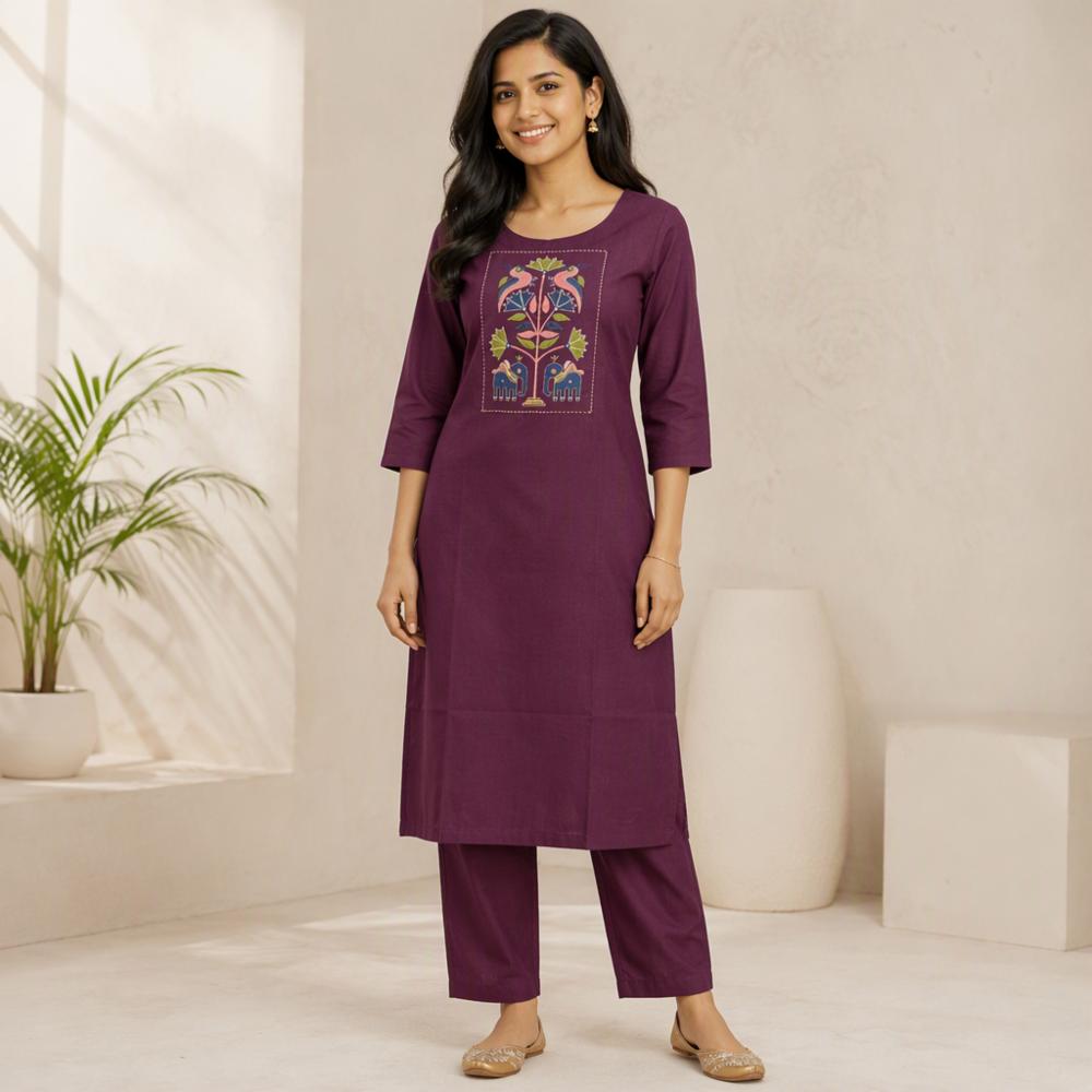 Womenâs Elegant Kurti Pant Set