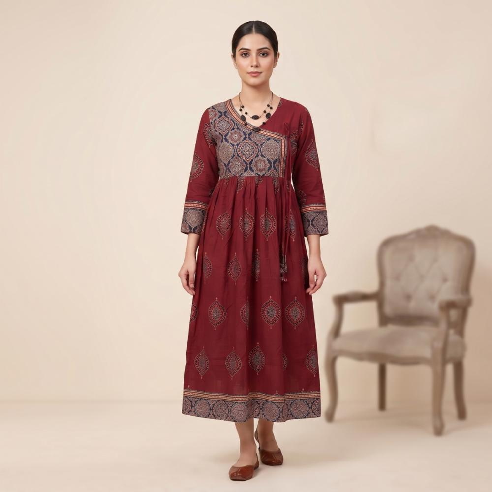 Womenâs Pure Cotton Long One Piece Dress, Mix and Match Work!
