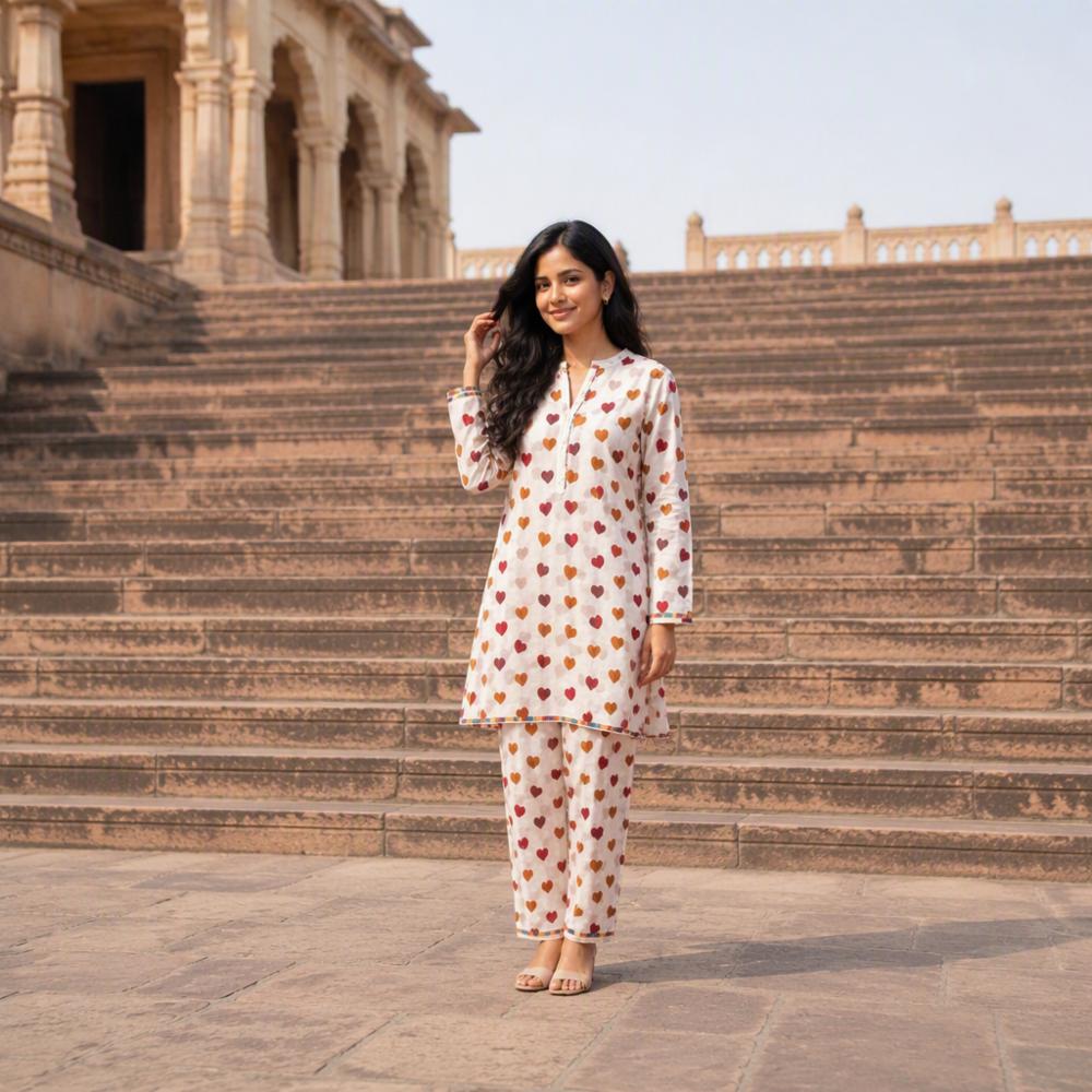 Womenâs Floral Printed Co-ord Set