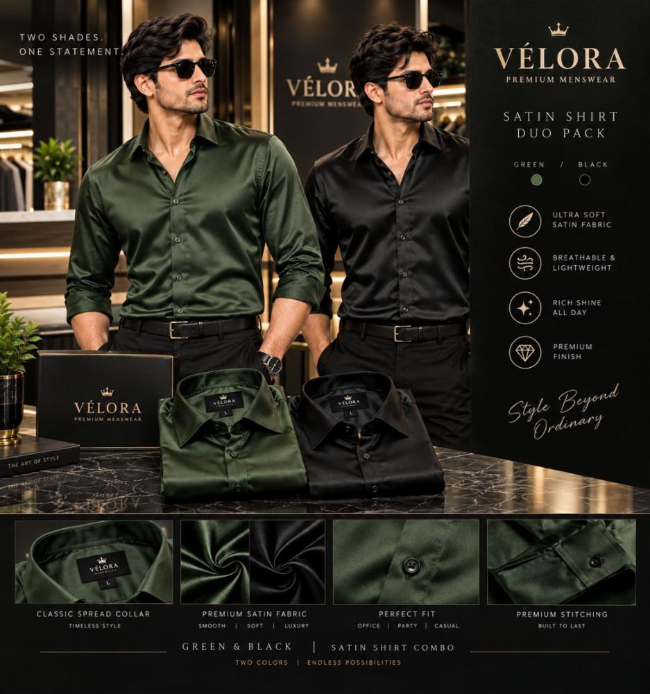premium satin shirts