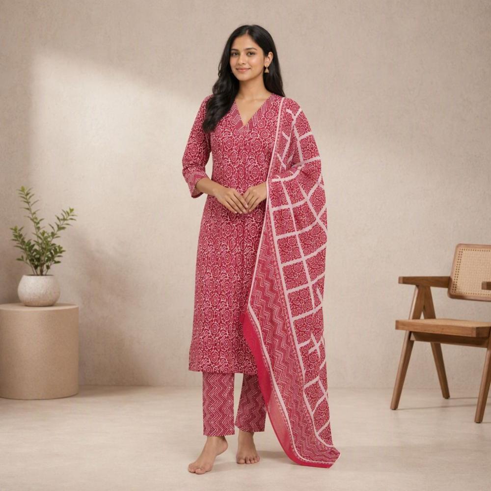 Pure Cotton 3-Piece Suit Set