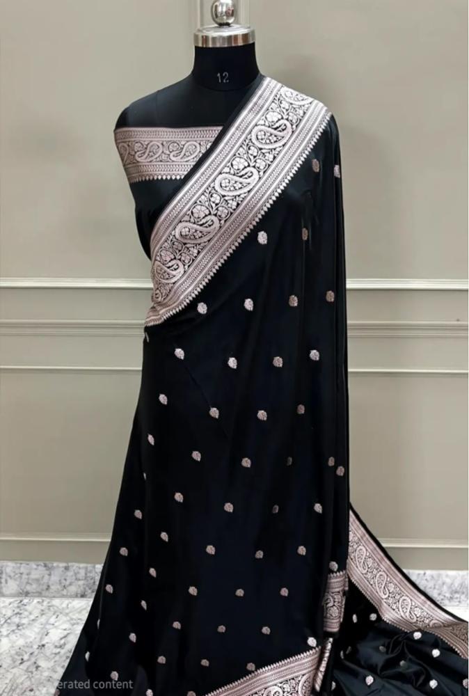 Banarasi Mashru Kattan Silk Soft Saree
