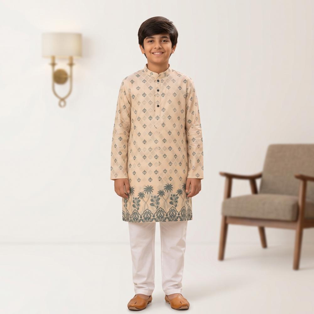 Boys Printed Kurta Pajama Set!