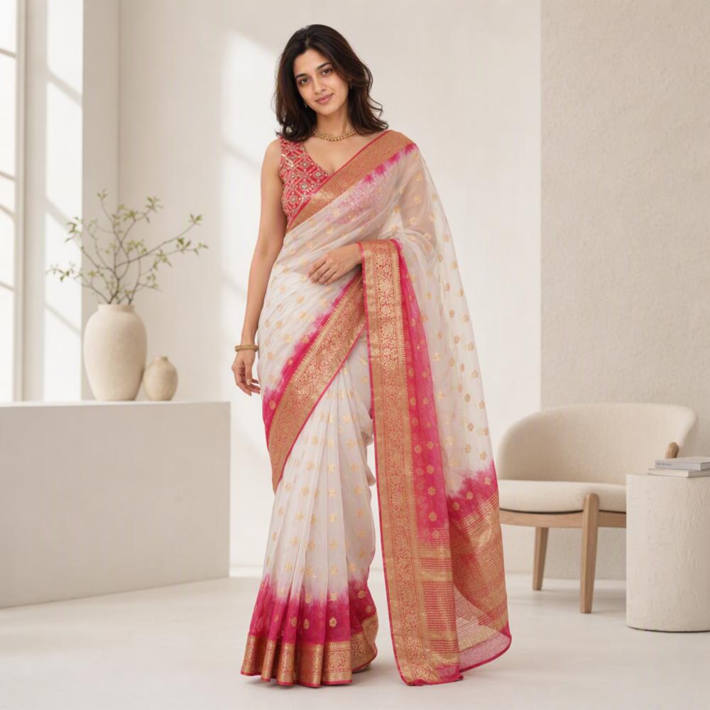 Designer Soft Organza Festive Saree