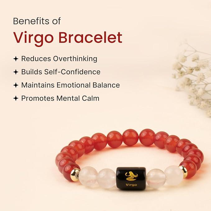 Virgo Zodiac & Kanya Rashi Bracelet with Maiden Symbol Charm