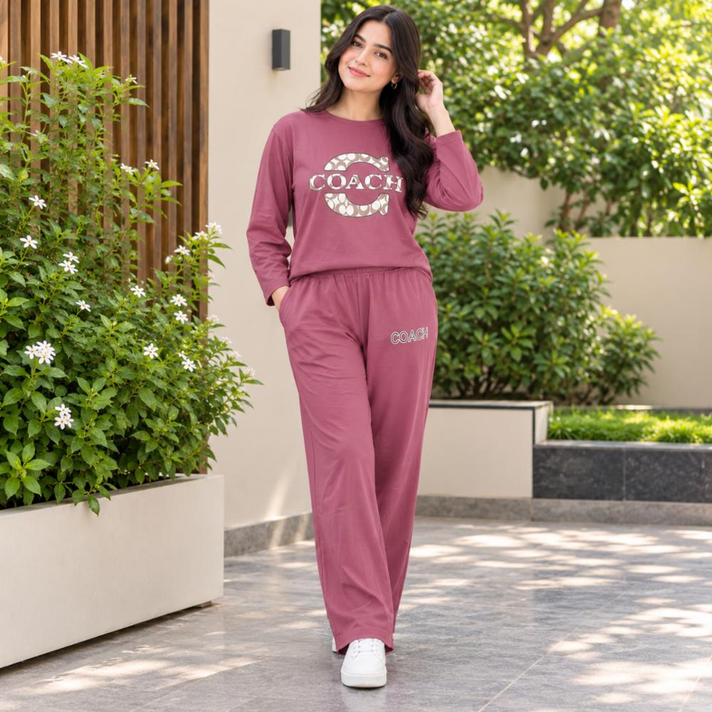 Ready to Wear Cotton Full Sleeve Tracksuit Set