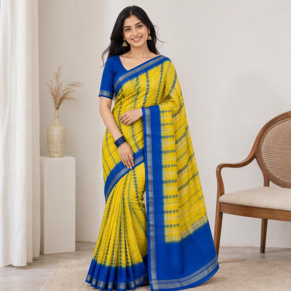 Soft Kota Doria Saree with Beautiful Jacquard Border