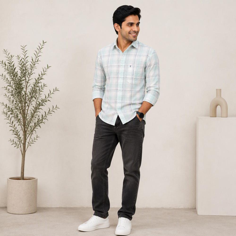 Men's Premium Lenin Checks Shirt