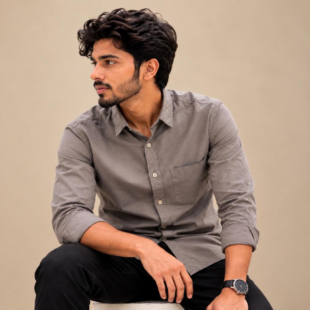 Premium Oxford Plain Shirt for Office Wear