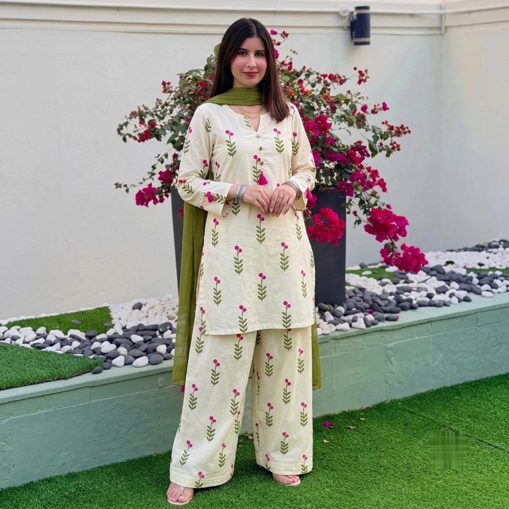 Pure Cotton Farshi Salwar Set Digital Print 
