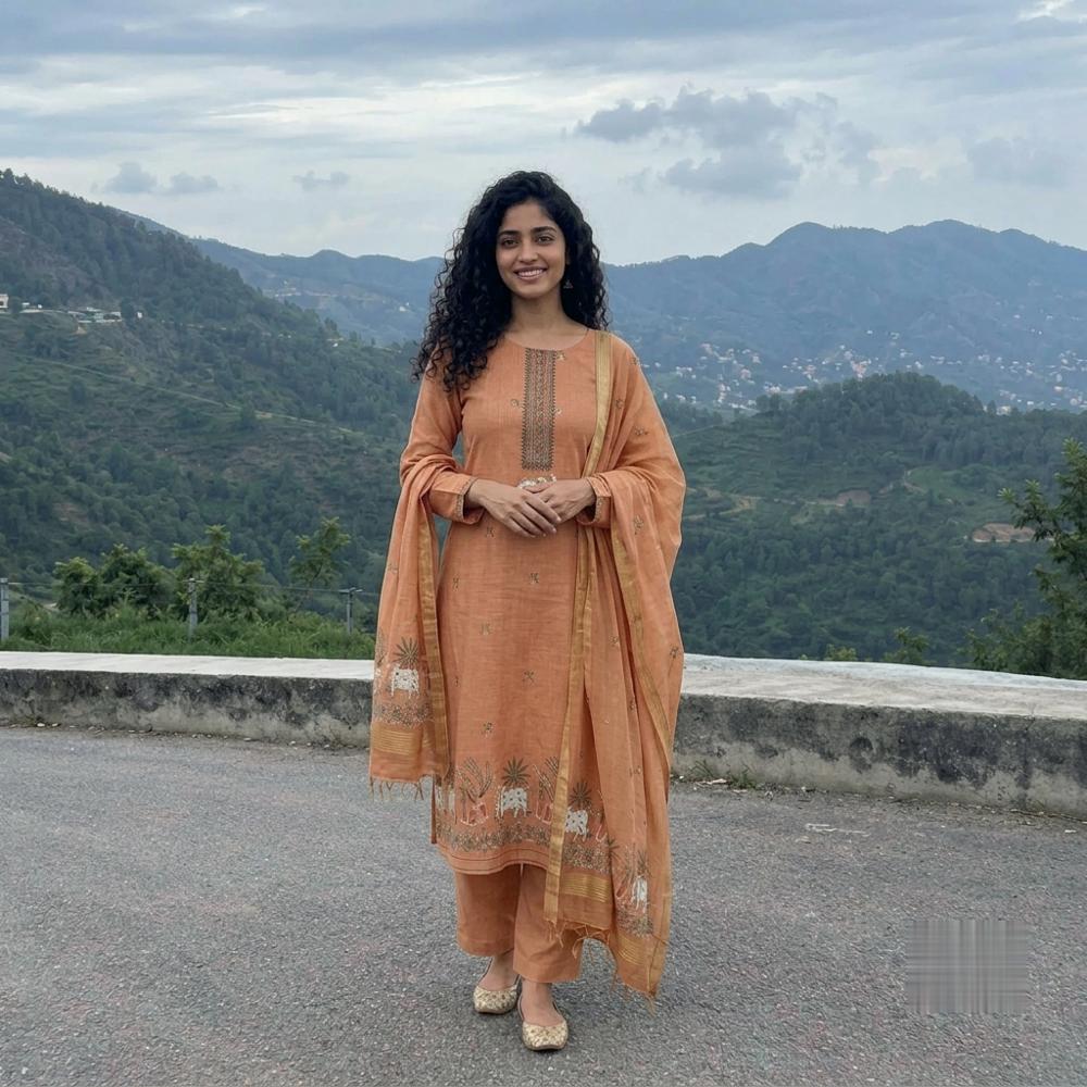 Muga Cotton 3 Piece Banarasi Jamdani Salwar Suit Material with Pichwai Weaving