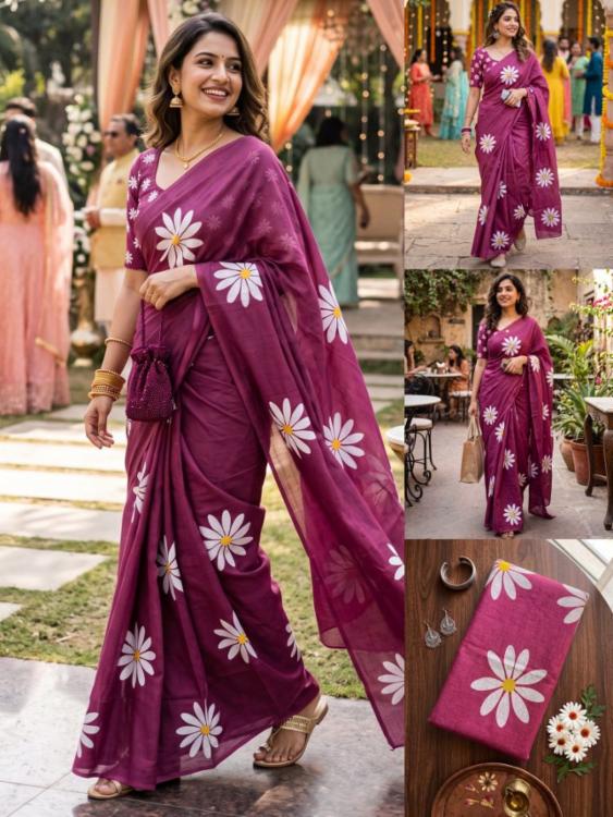 Pure Mulmul Cotton Saree