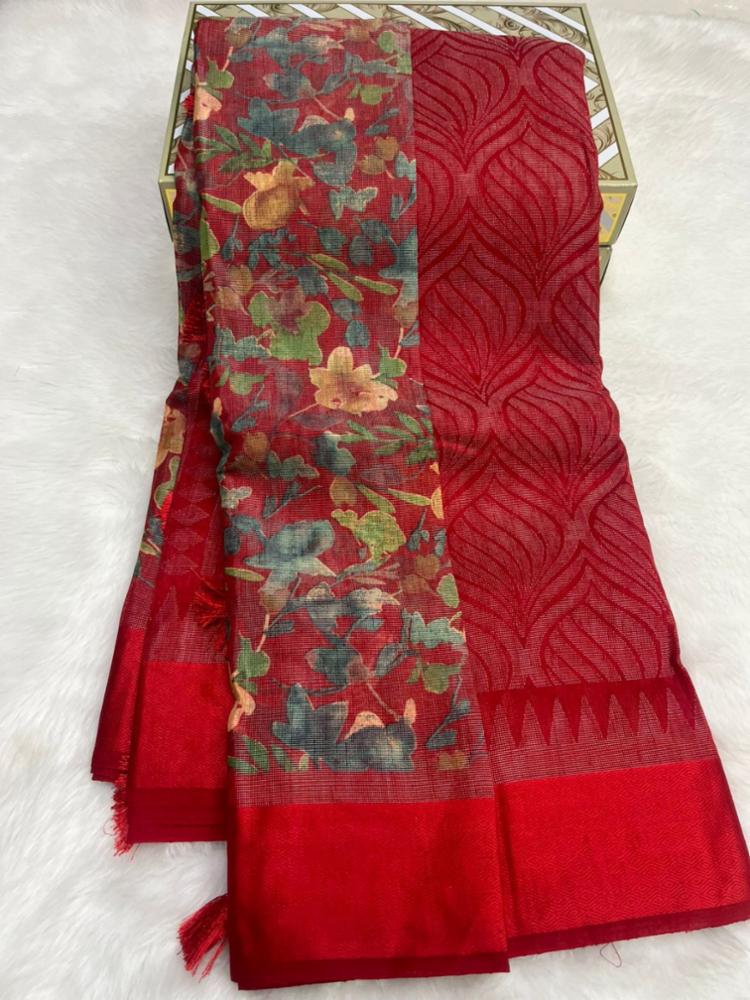 Exclusive Linen Jute Brasso Saree