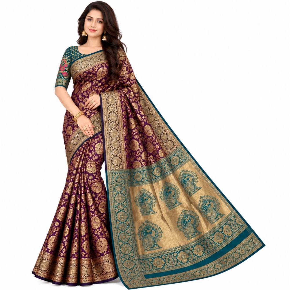 Saree for Women with Unstitched Blouse Piece | 