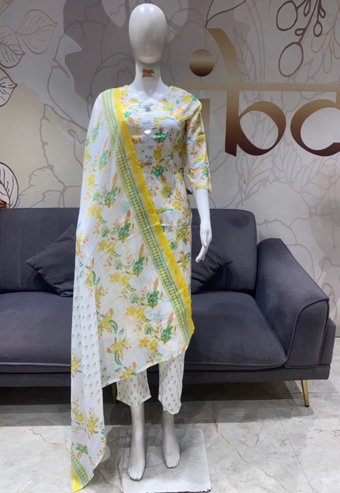 pure cotton suit