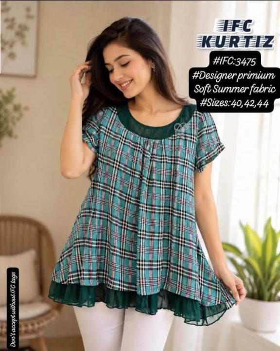 Women's Casual Printed Top with Round Neck!