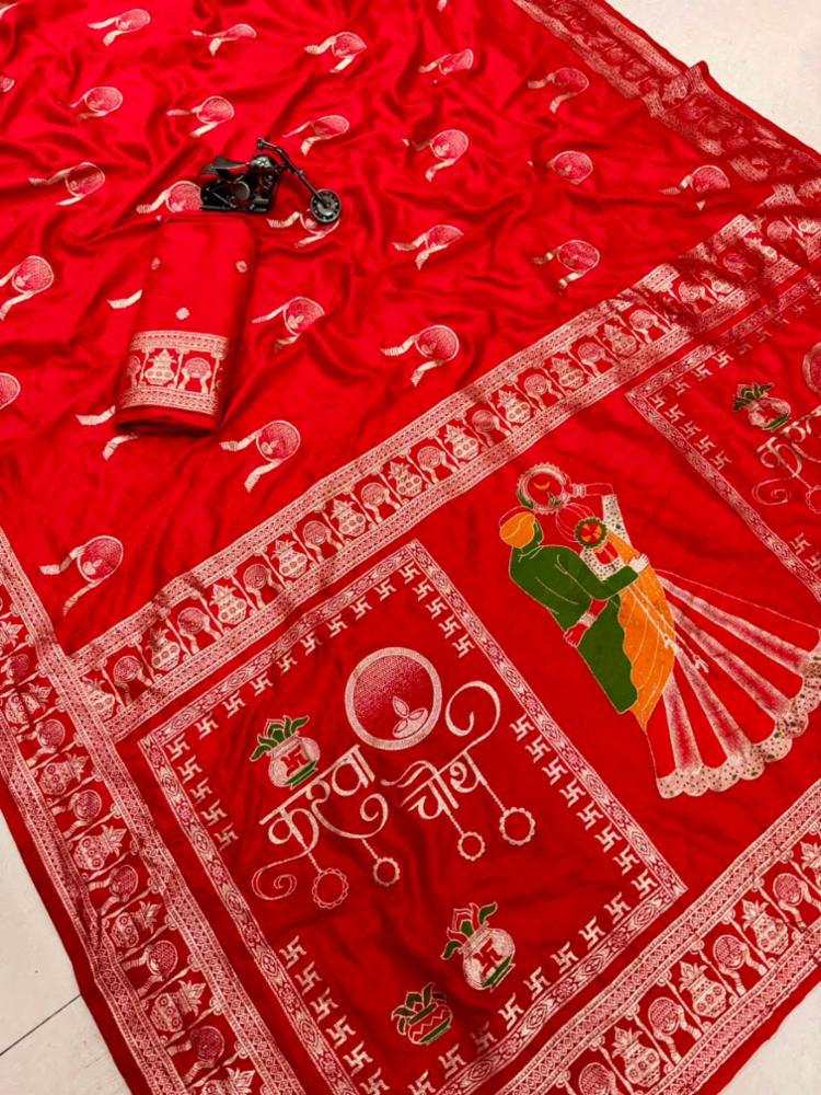 Modal Maslin Soft Silk Saree with Designer Pallu and Blouse!