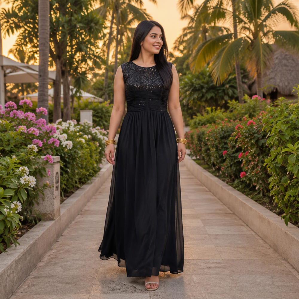 Premium Luxury Stretchable Designer Dress