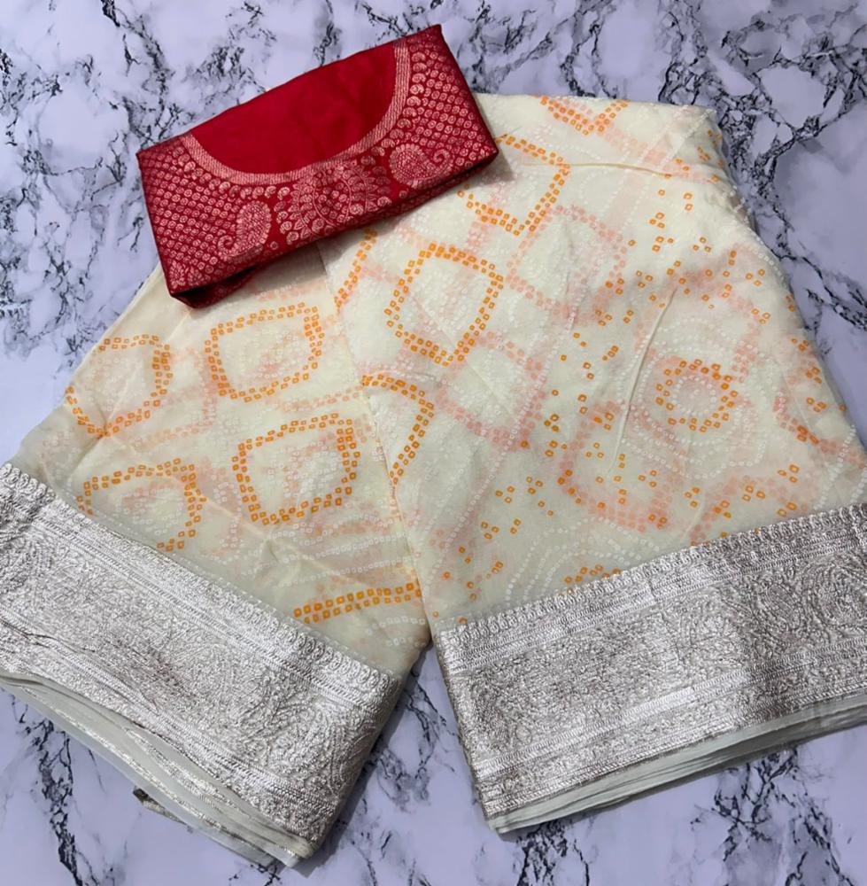 Dola Silk Zari Shaded Saree with Running Blouse