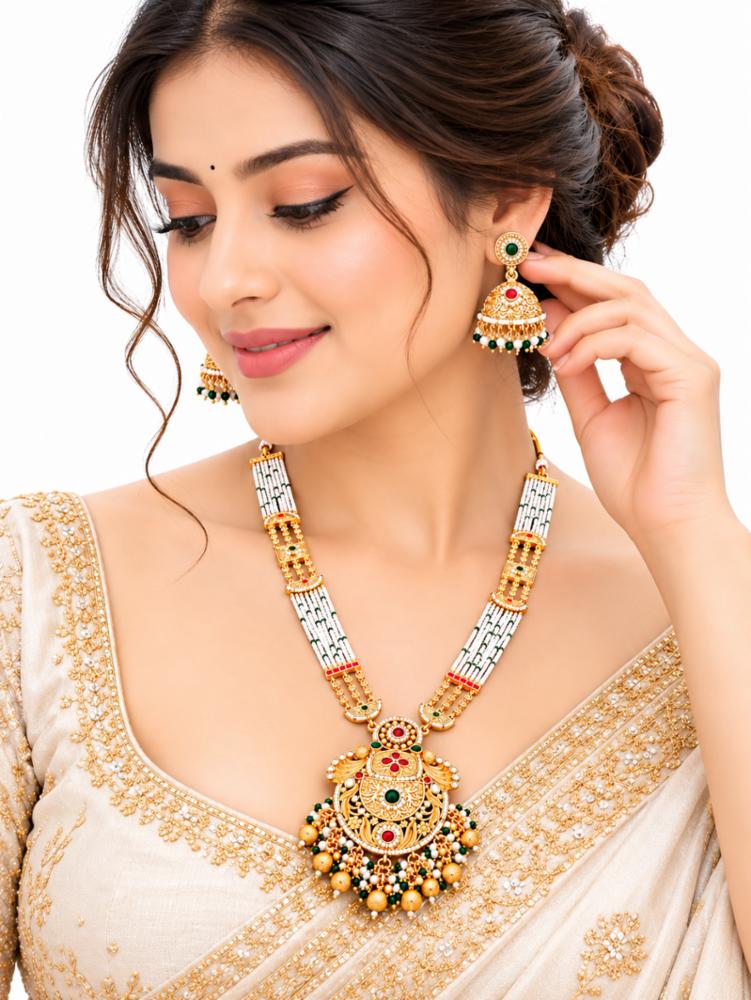 Long Bridal Jewellery Set for Women