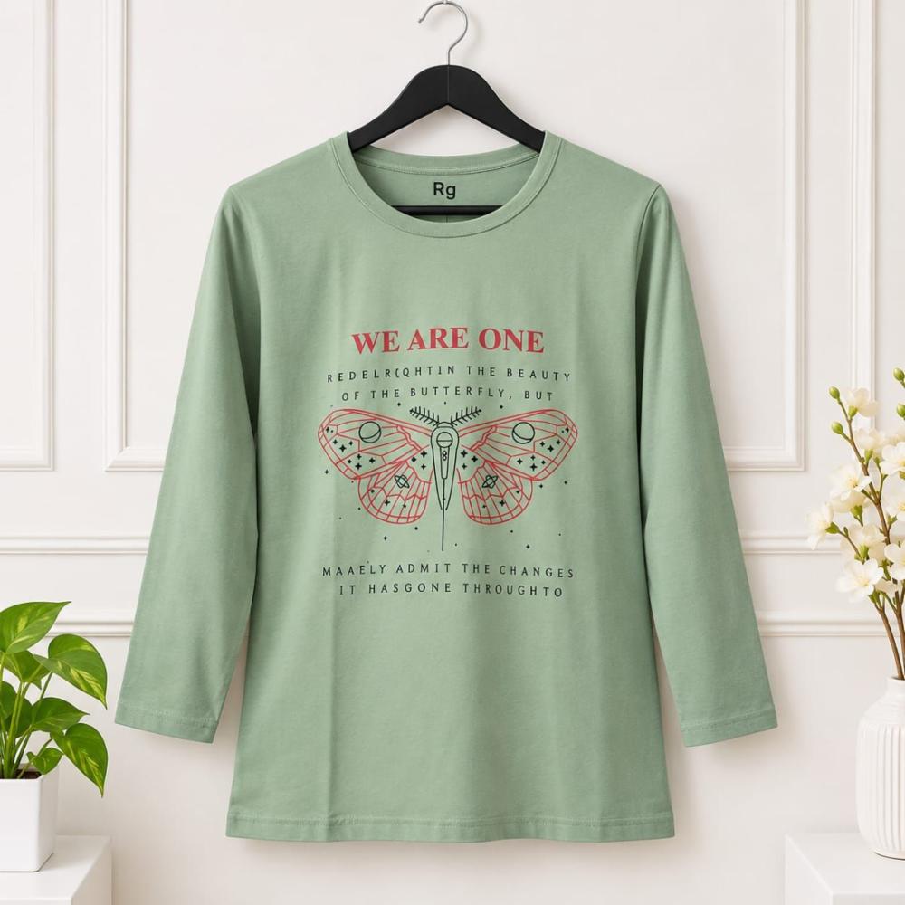 Full Sleeve Pure Cotton T-Shirt for women