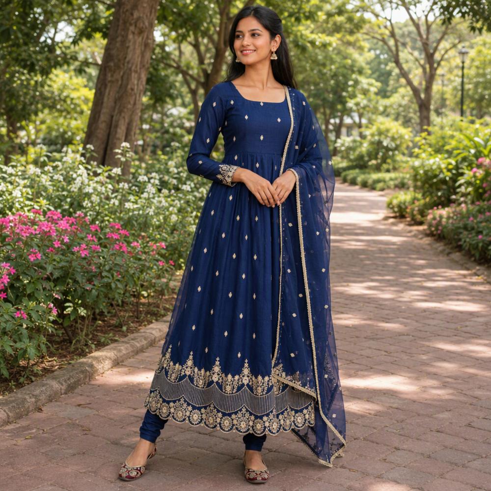 Handloom Style Party Wear Silk Saree 