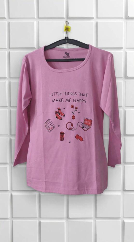 Cotton Full Sleeve T-shirts (Pack of 2)