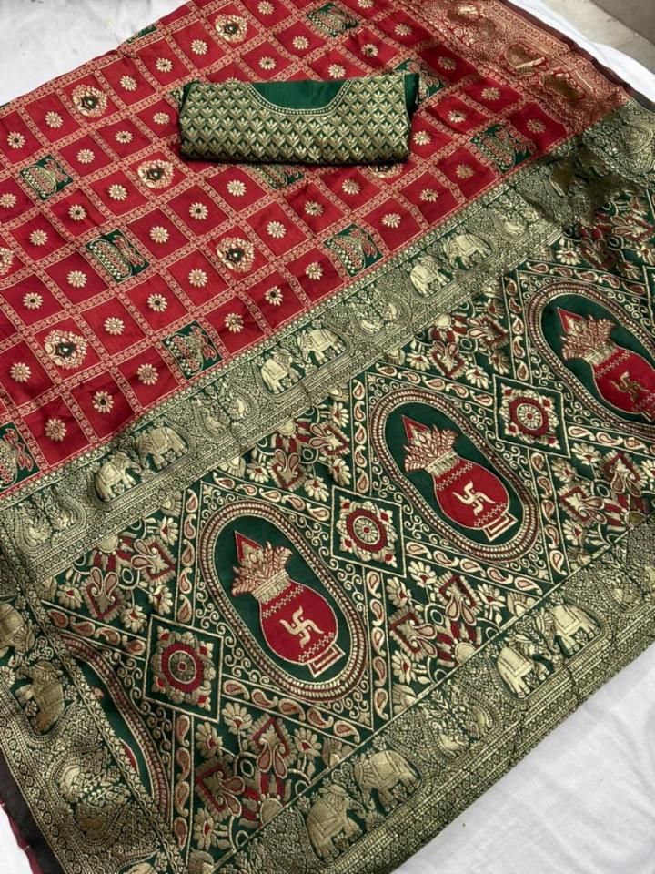 Semi Dola Silk Zari Home Washable Saree