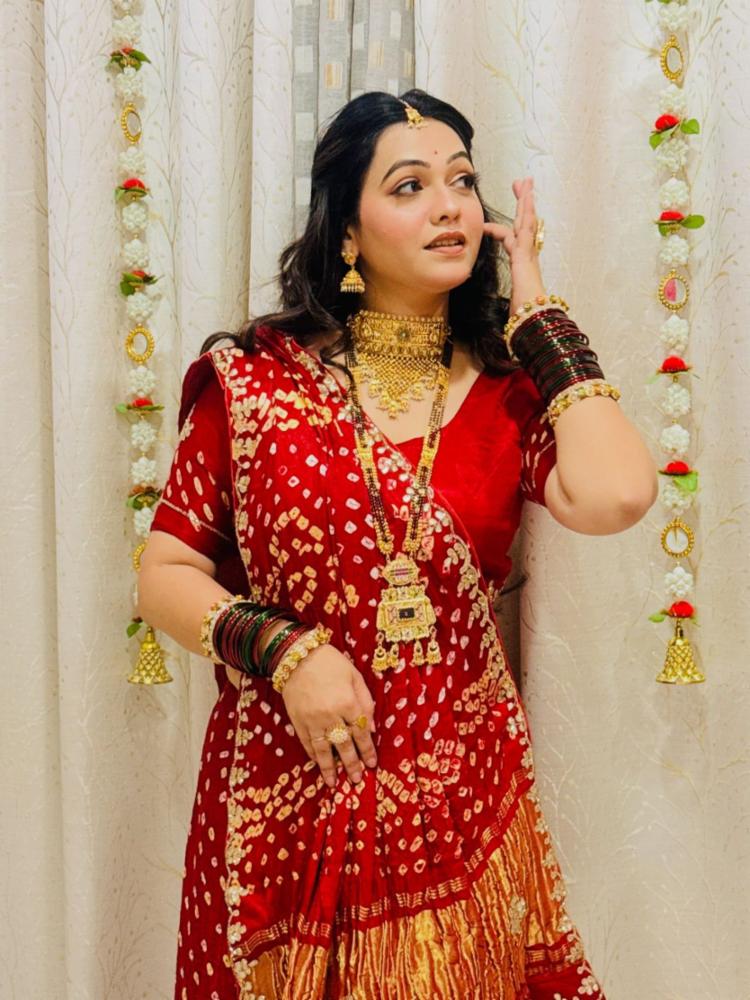 Pure Modal Gajji Silk Handwork Zari Saree with Running Blouse