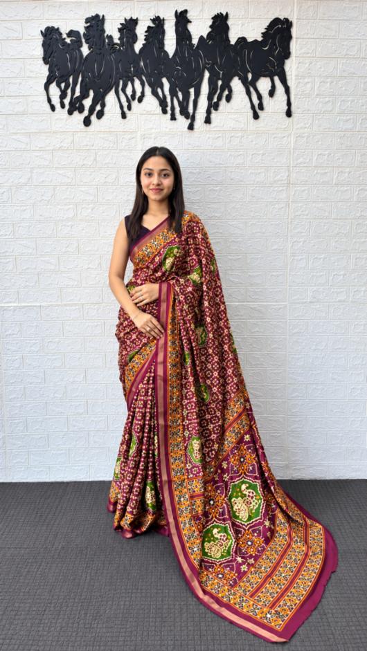 Heavy Mall Cotton Saree with Mirror Aari Work