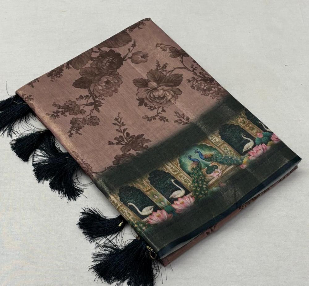 Premium Cotton Tussar Kalamkari Printed Collection