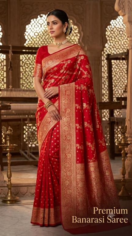 Banarasi Silk Sarees With Blouse