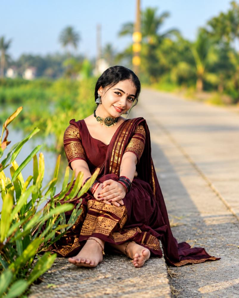 Kanchi Cotton Zari Weaving Lehenga Choli