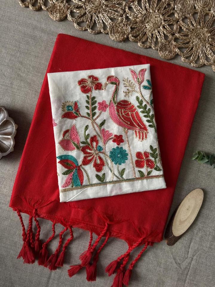 Kabana Hand Work Gown with Embroidered Dupatta 