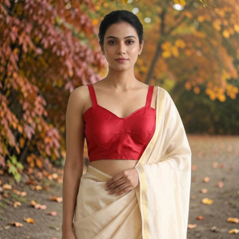 Sleeveless Blended Silk Blouse