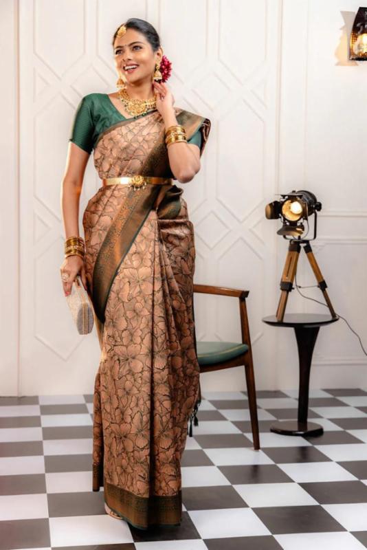 banarsi soft silk saree