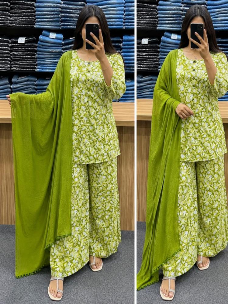Pure Cotton Printed Kurta Dupatta with Cotton Salwar!