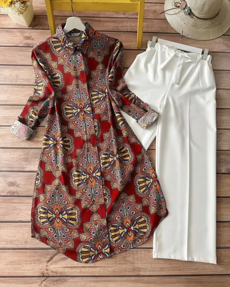 Rayon Kurti with Palazzo
