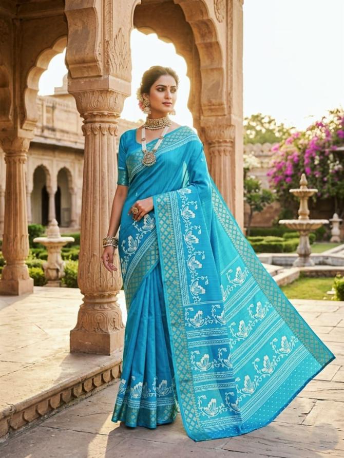 Matka Gichha Silk Saree with Blouse Piece