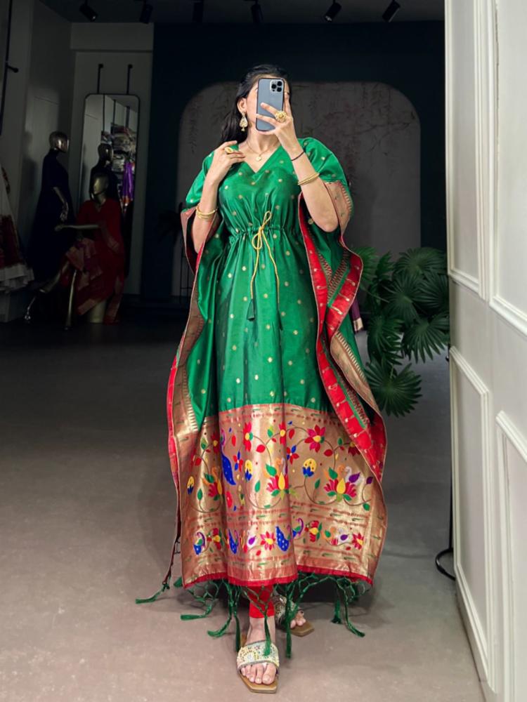 Jacquard Zari Weaving Work Kaftan