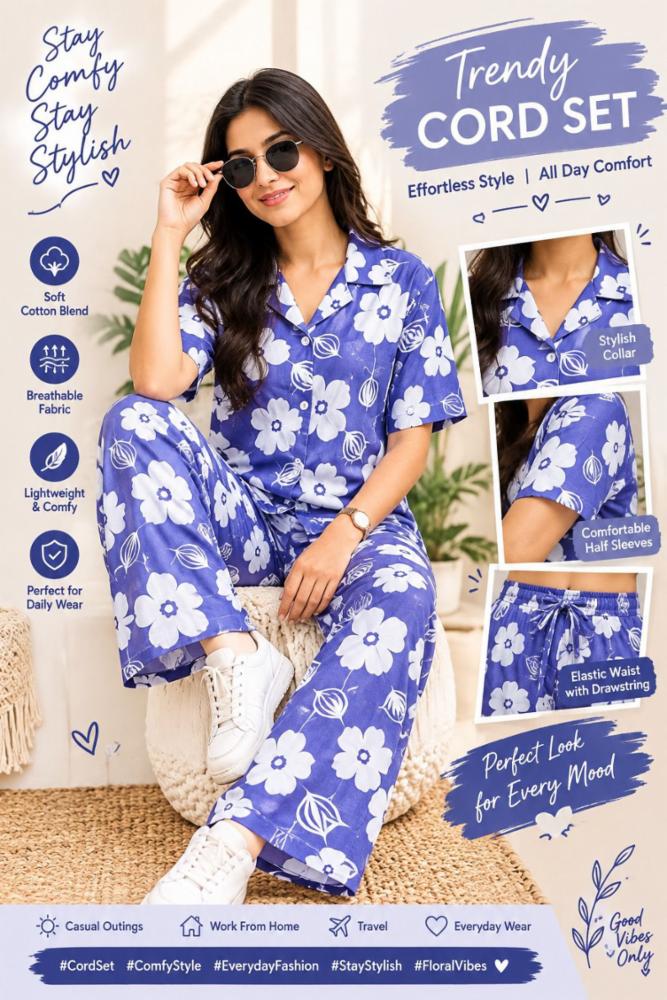 soft cotton Cord sets