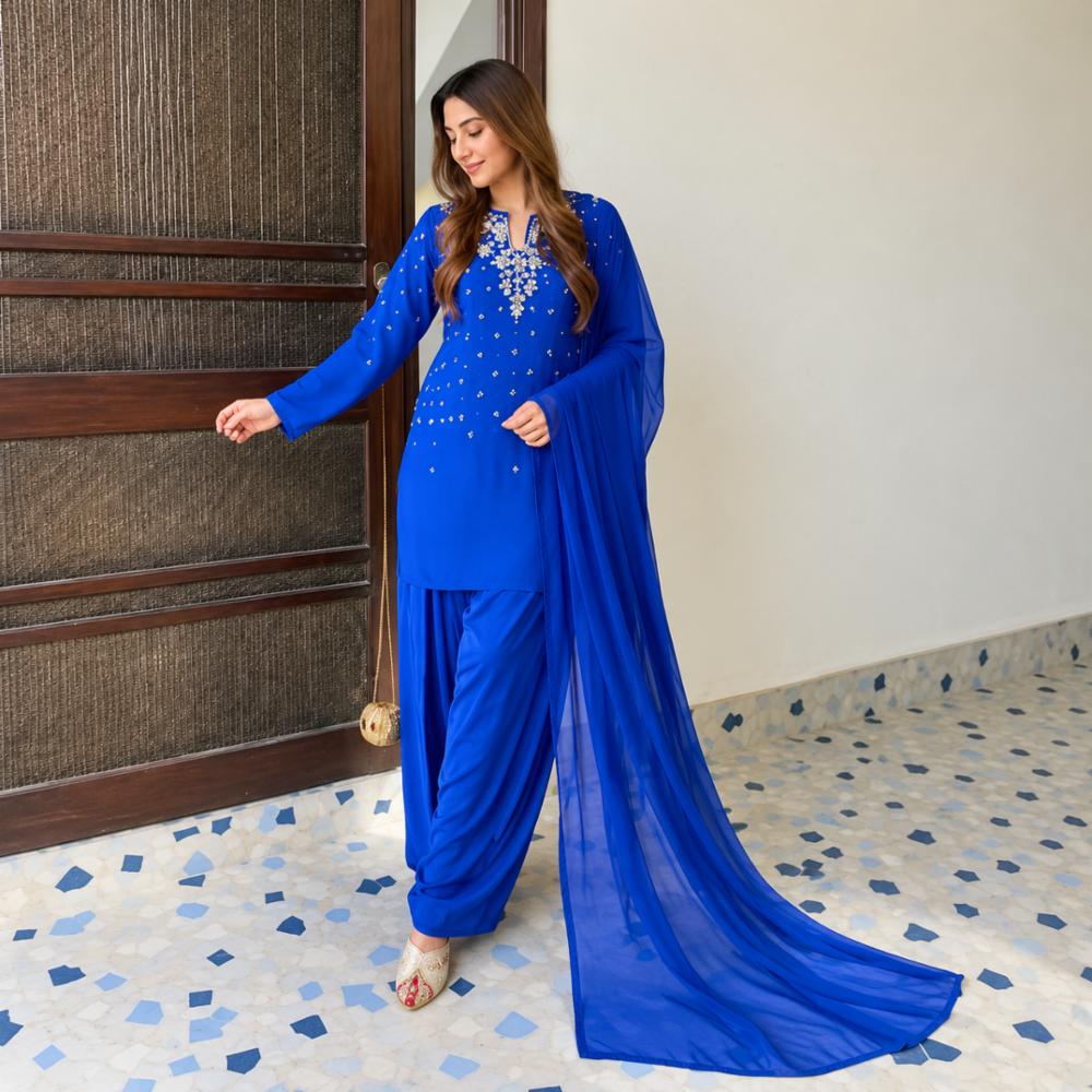 Kurta Set with Beads and Sequins Work