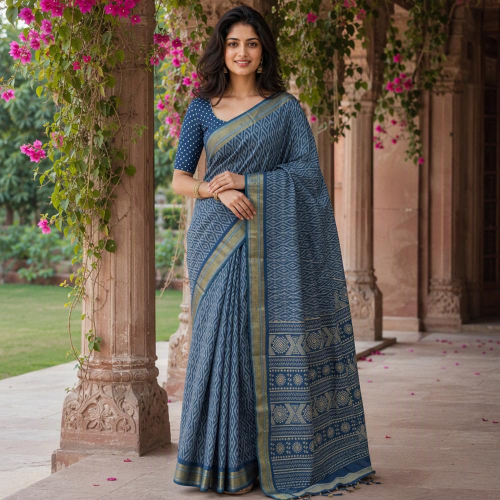 Soft Muslin Cotton Saree 