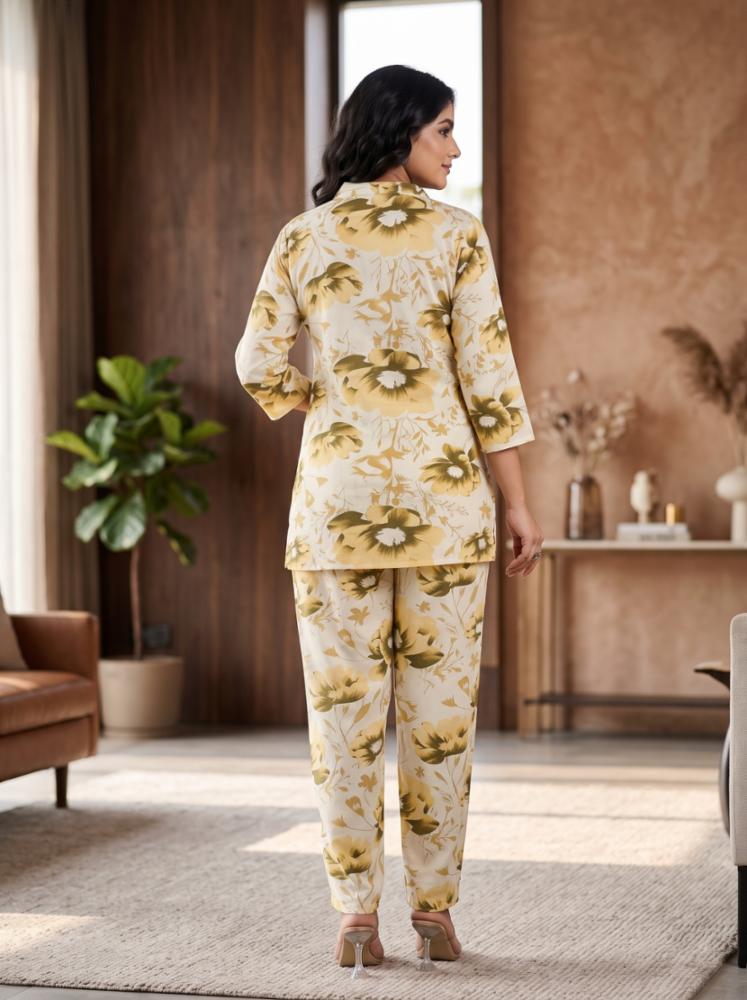 Rayon Floral Printed Co-ord Set for Women