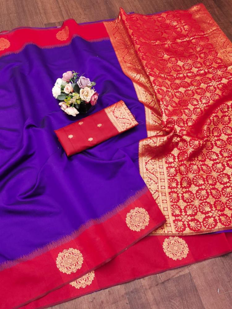 Soft Maheshwari Silk Saree with Rich Golden Zari Woven Pallu 