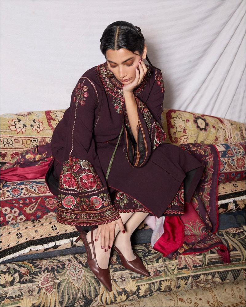 Pakistani Pure Cotton 3 Piece Set with Embroidery and Digital Dupatta