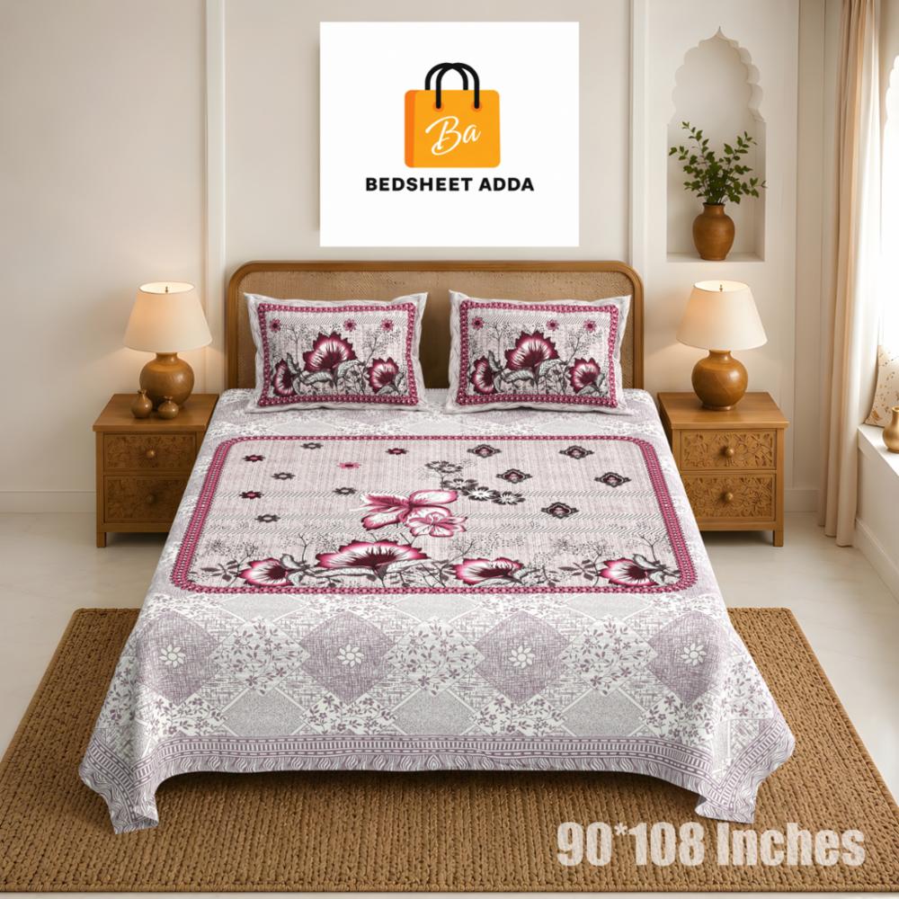 Bedsheet Adda-Double Bedsheet-King Size